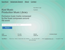 Tablet Screenshot of koolmusic.com